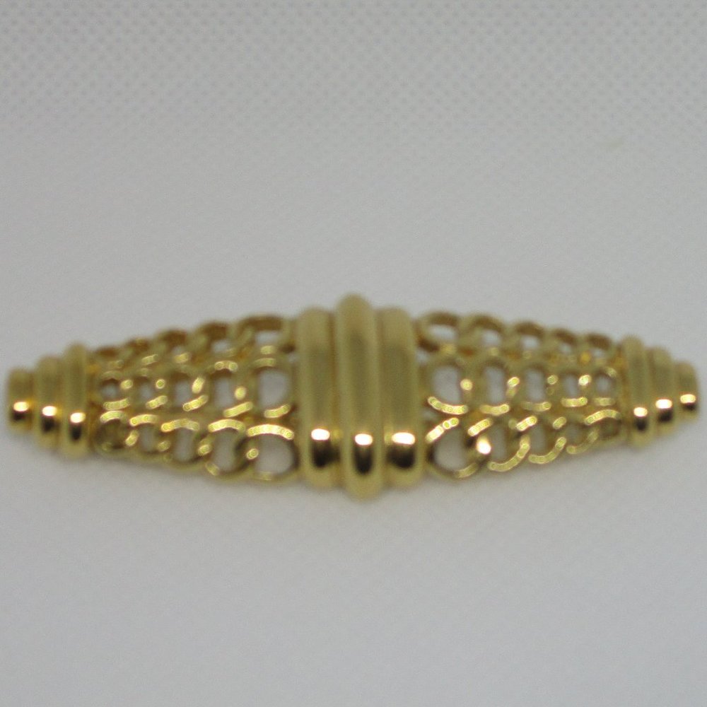 Trifari Gold Tone Rounded Rectangle Shape Brooch Pin - Picture 3 of 7
